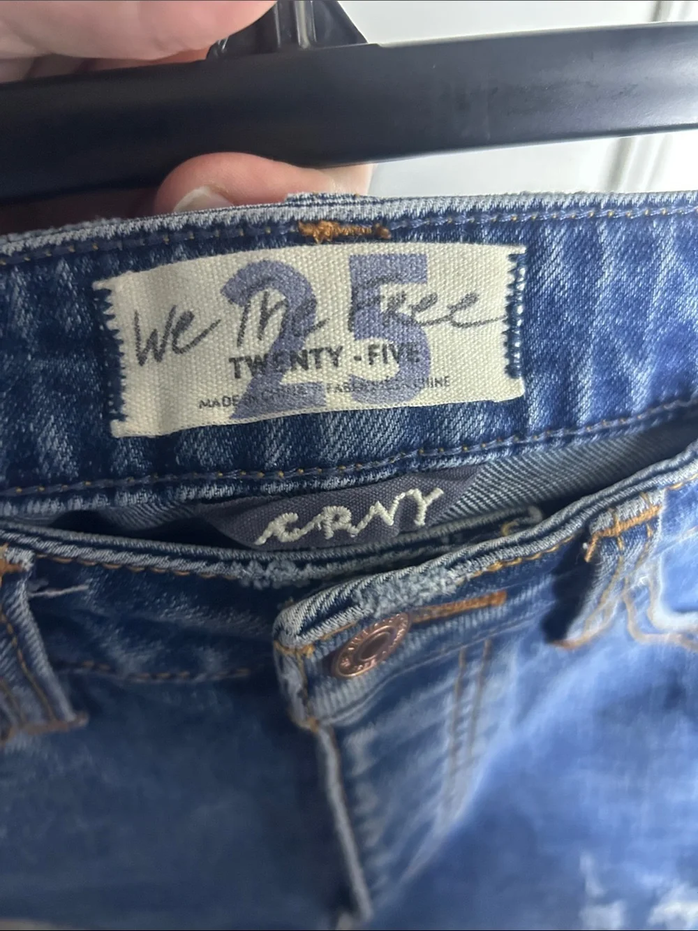We the Free Crvy Denim Shorts - Distressed